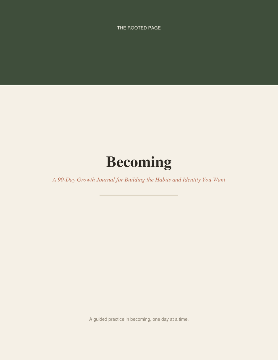 Becoming: A 90-Day Growth Journal