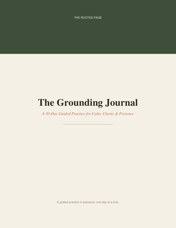 The Grounding Journal
