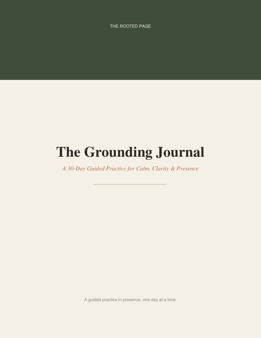 The Grounding Journal