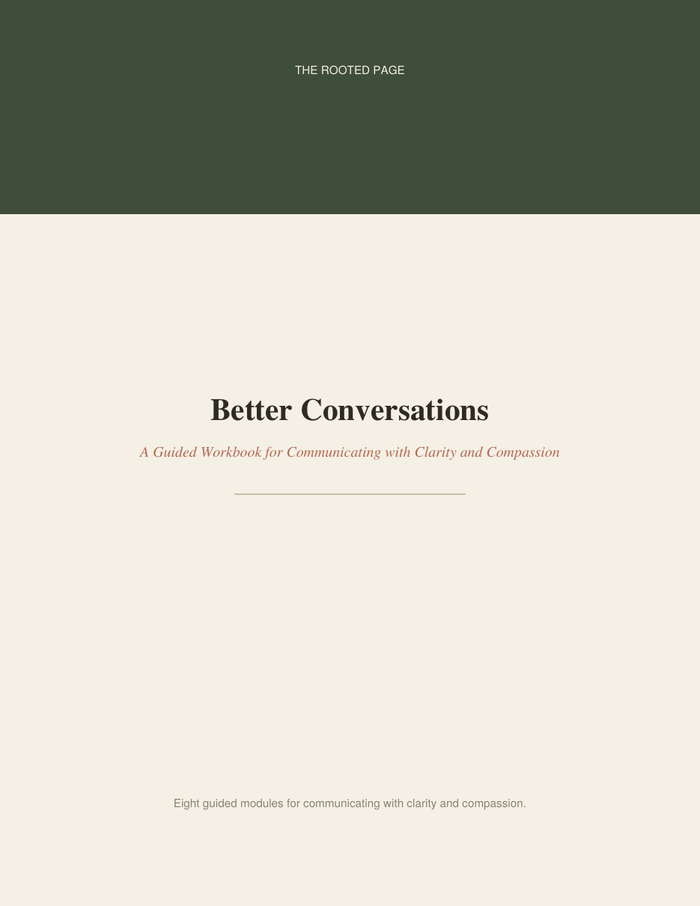 Better Conversations: A Guided Workbook