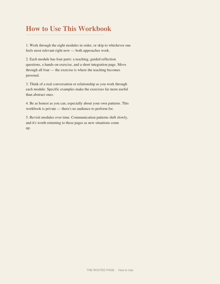 Better Conversations: A Guided Workbook