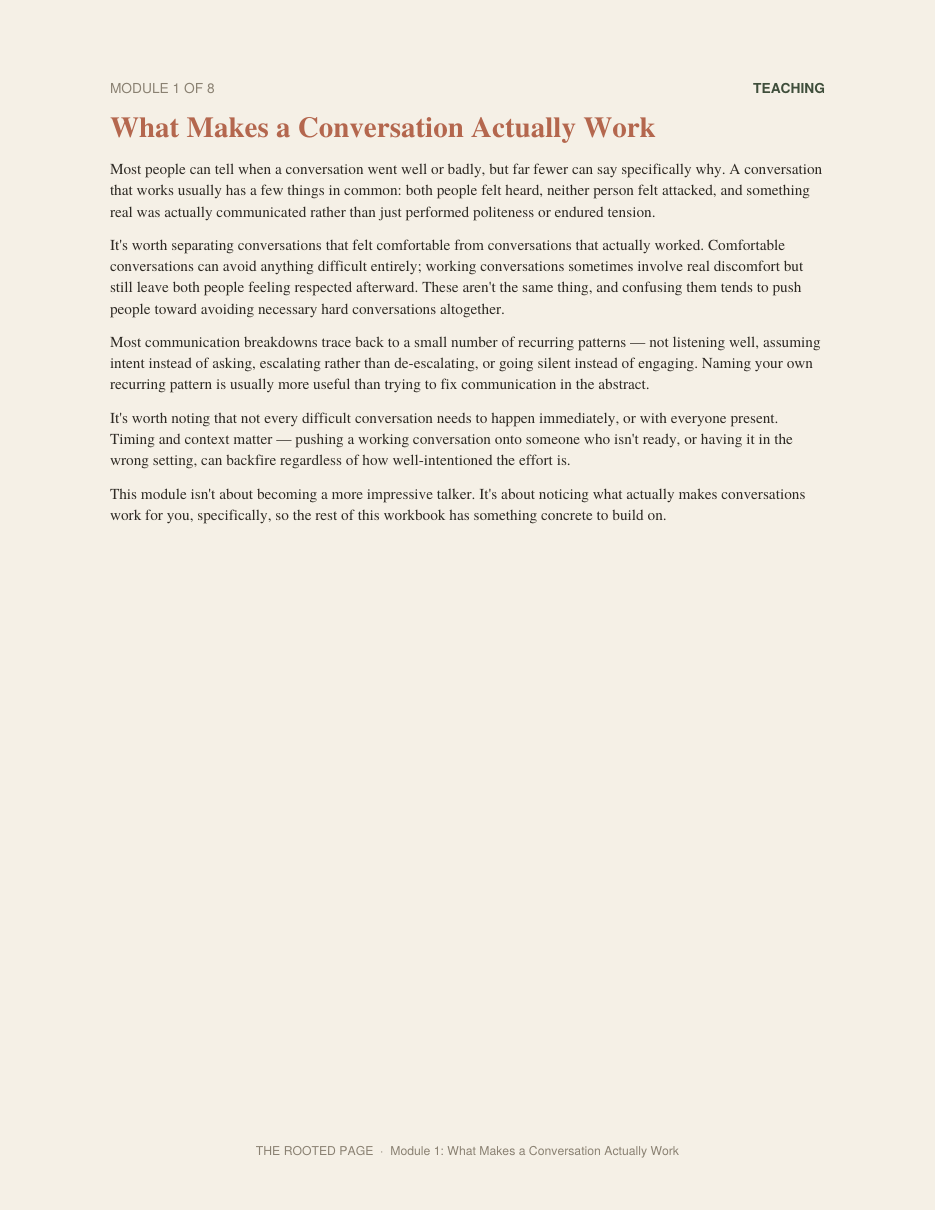 Better Conversations: A Guided Workbook