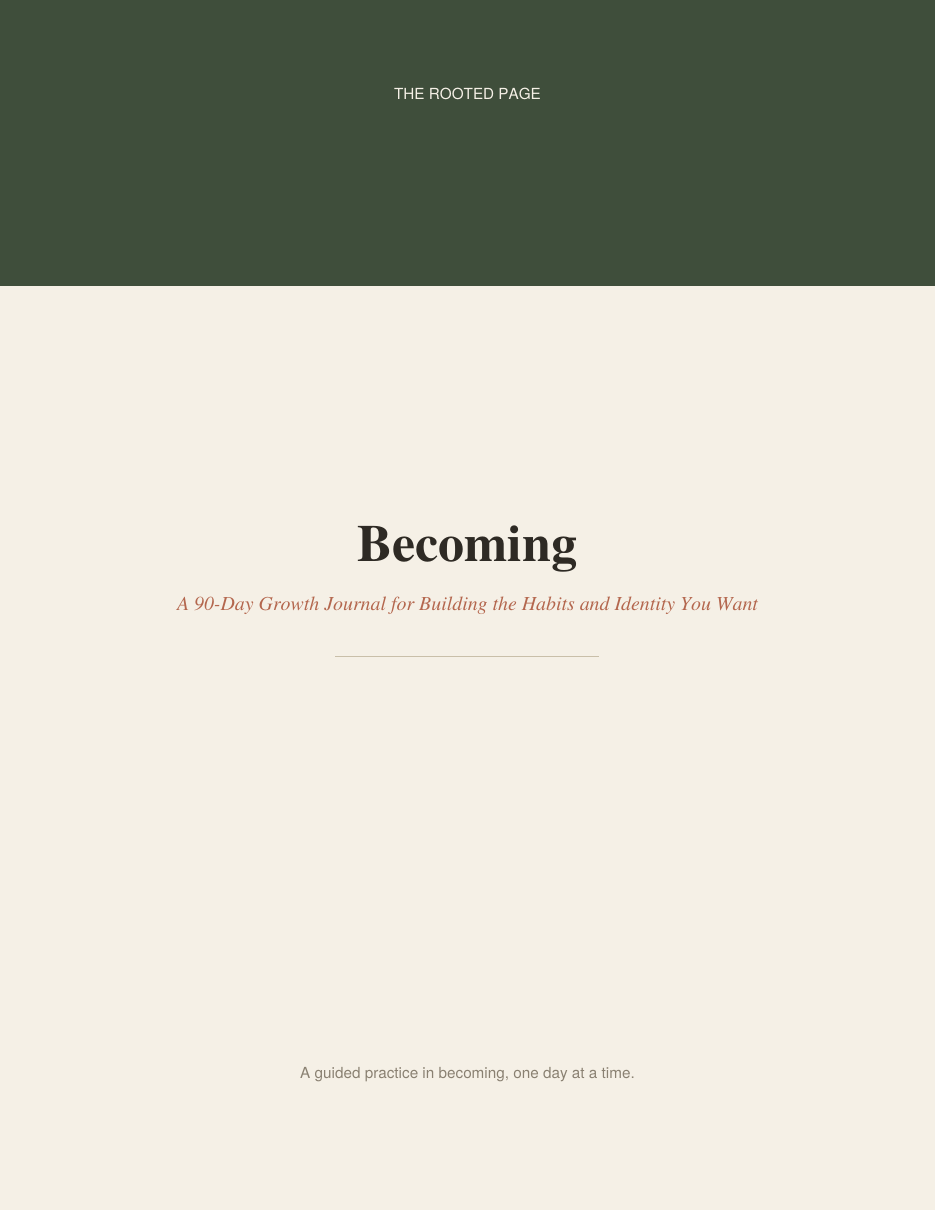 Becoming: A 90-Day Growth Journal