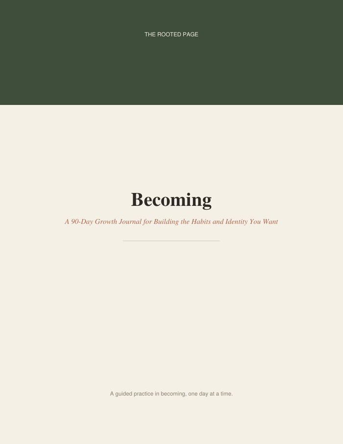 Becoming: A 90-Day Growth Journal