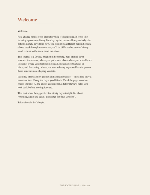 Becoming: A 90-Day Growth Journal