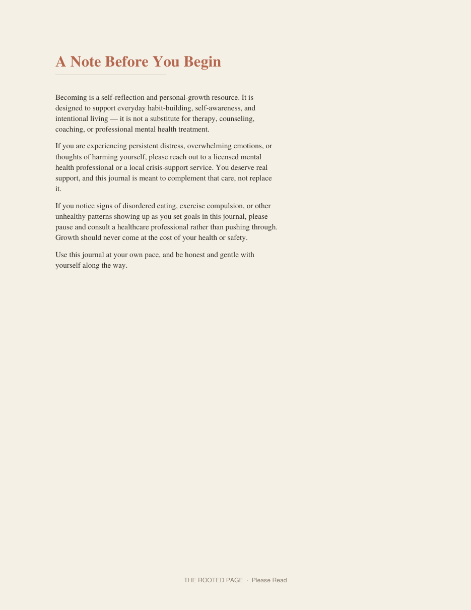 Becoming: A 90-Day Growth Journal