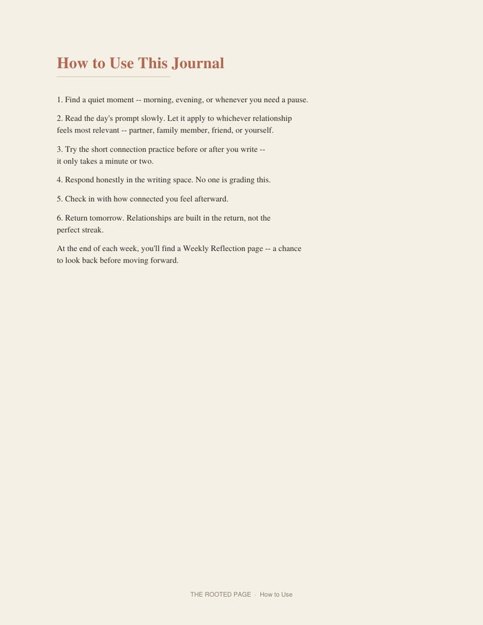 The Connection Journal