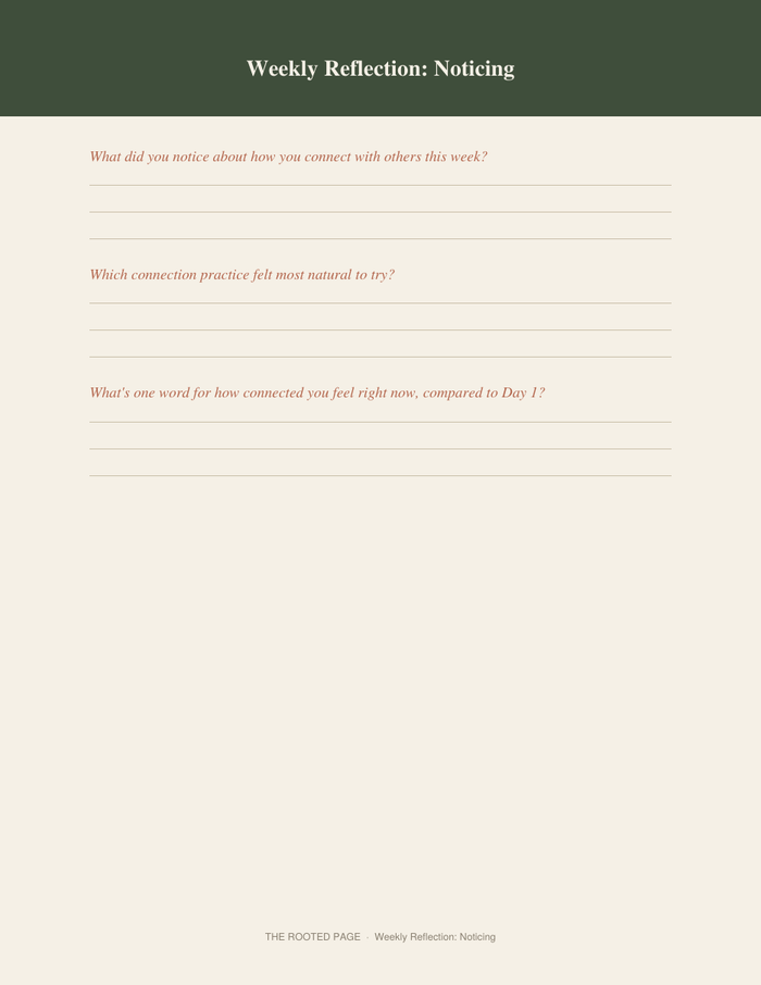 The Connection Journal
