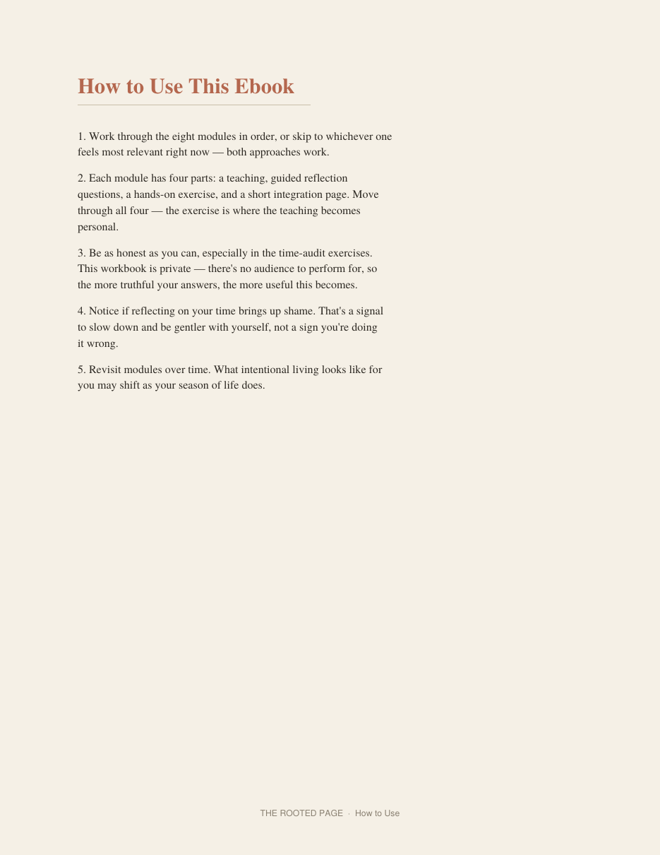 The Intentional Life Workbook