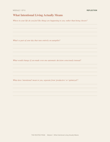 The Intentional Life Workbook