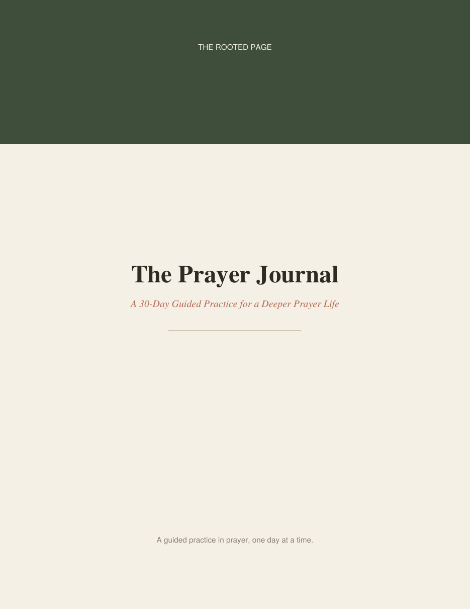 The Prayer Journal