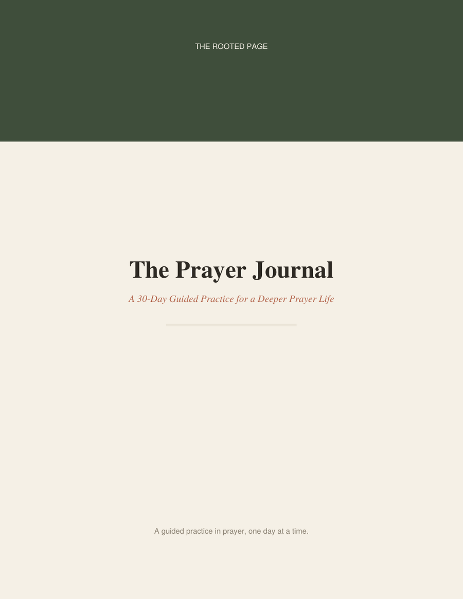 The Prayer Journal