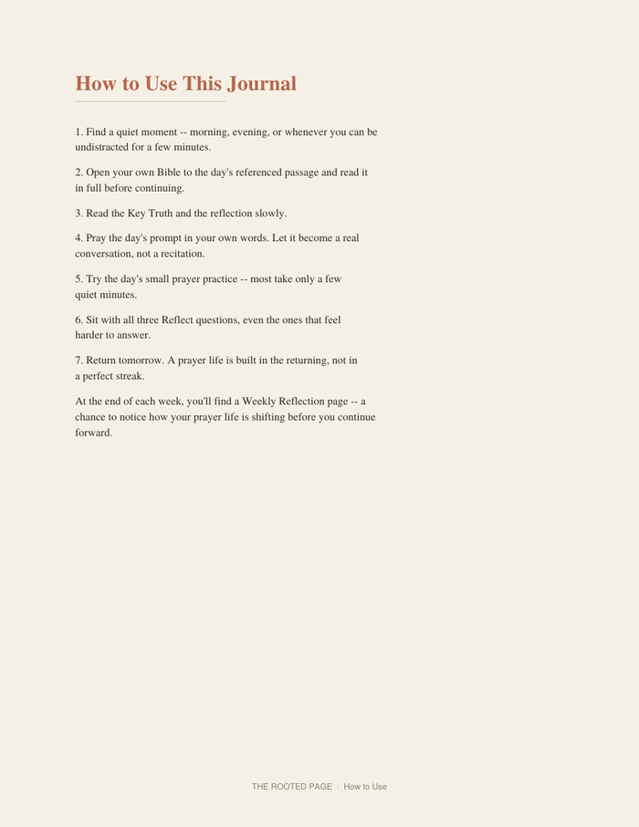 The Prayer Journal