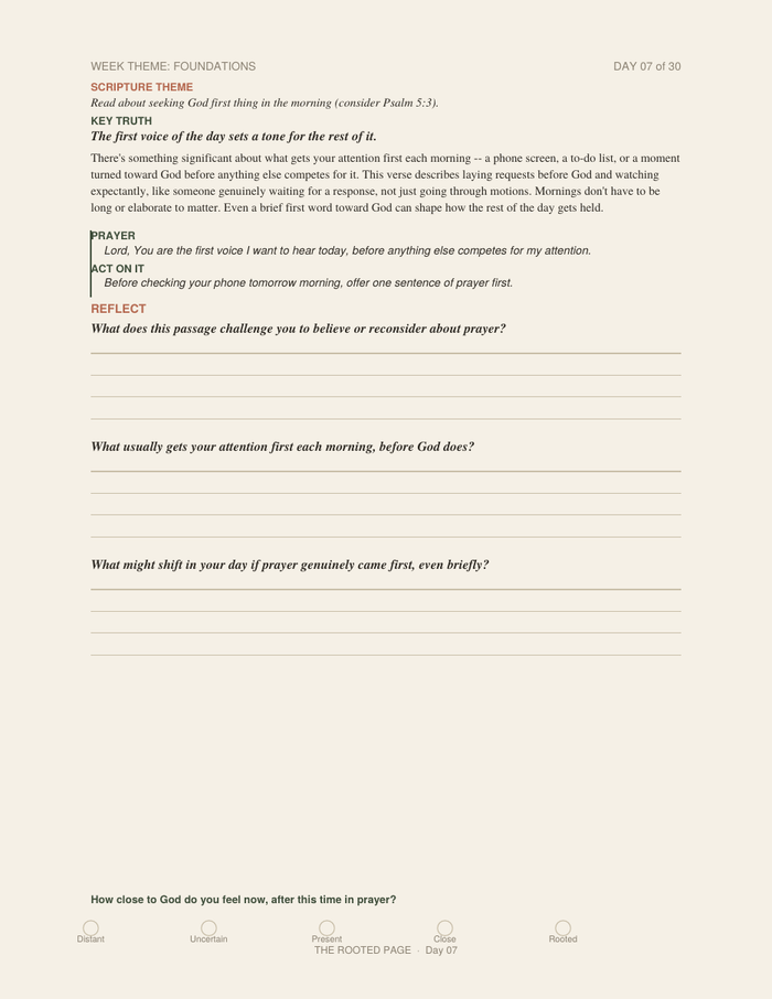 The Prayer Journal