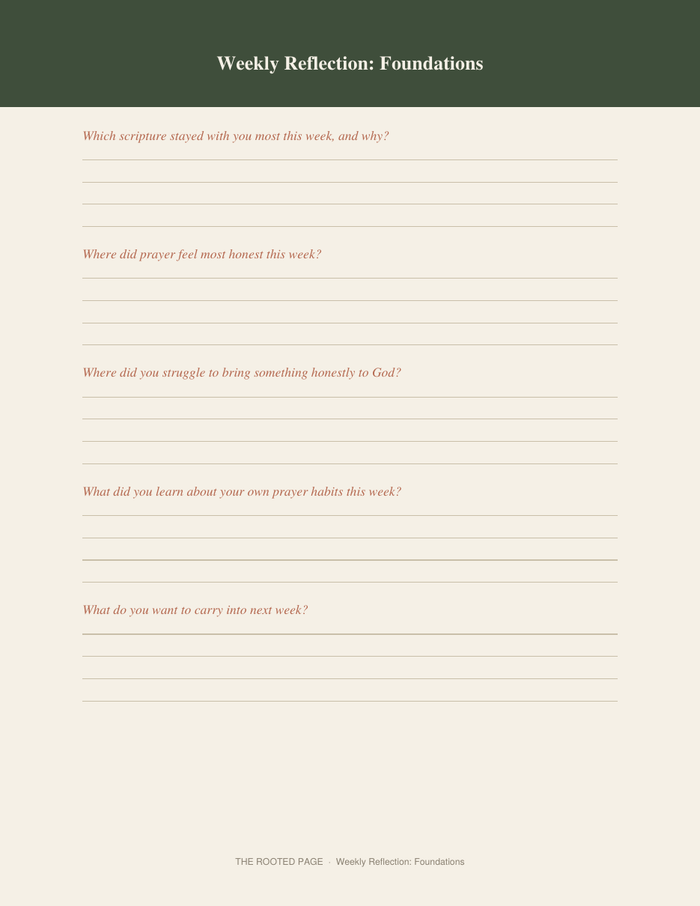 The Prayer Journal