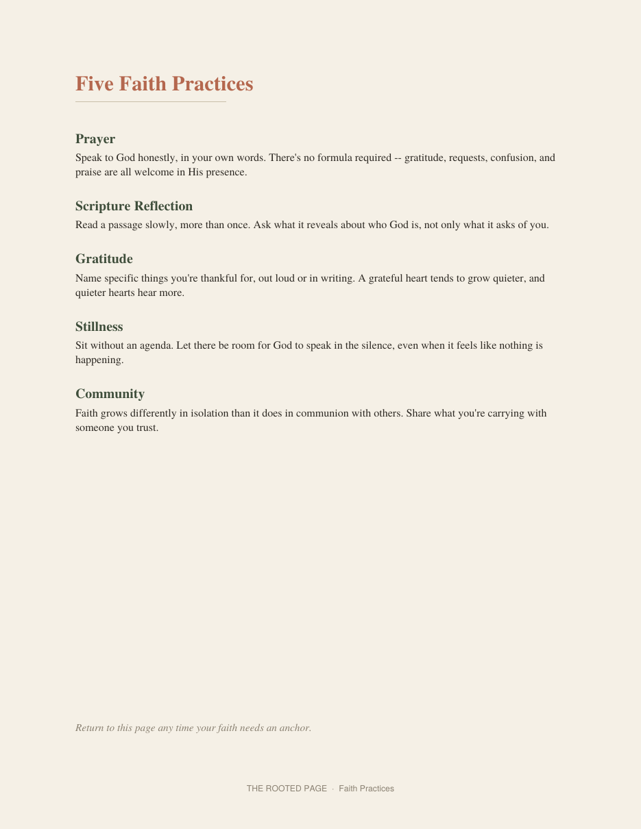 Rooted in Faith: 30-Day Devotional Journal