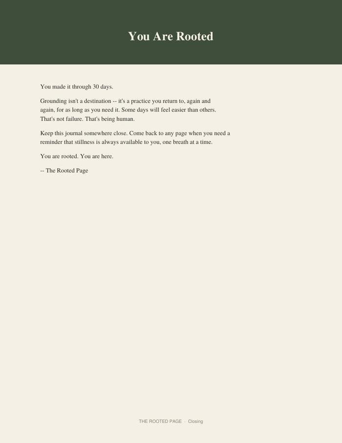 The Grounding Journal