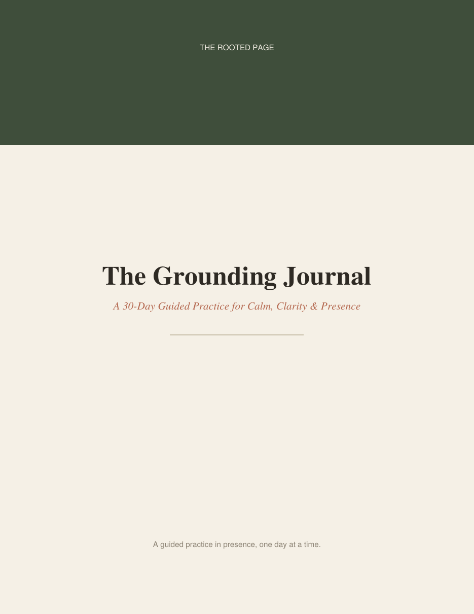 The Grounding Journal