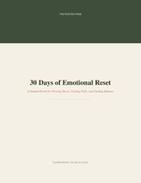 30 Days of Emotional Reset