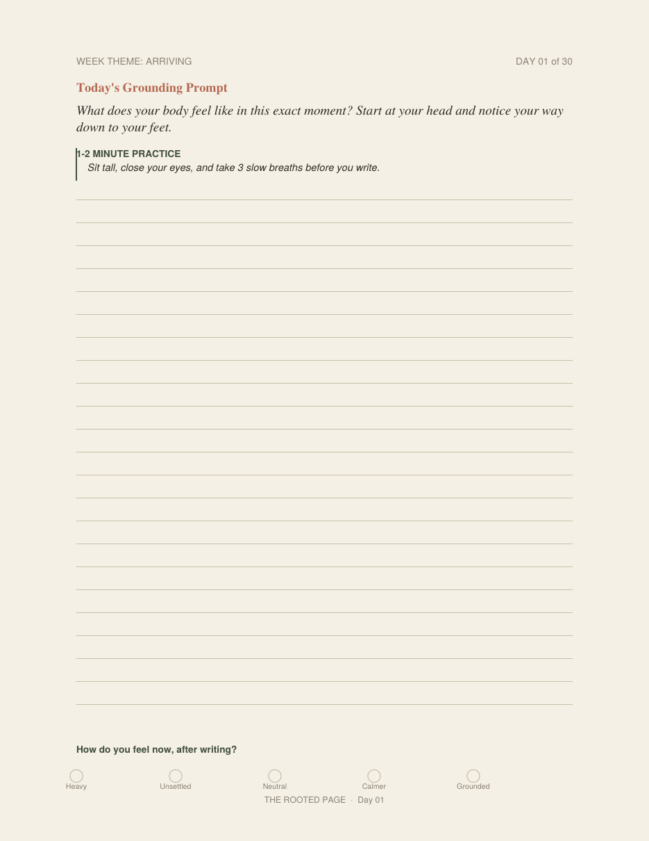 The Grounding Journal