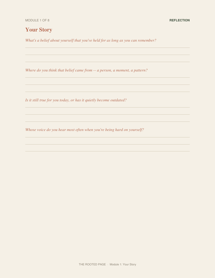 The Self-Reflection Workbook