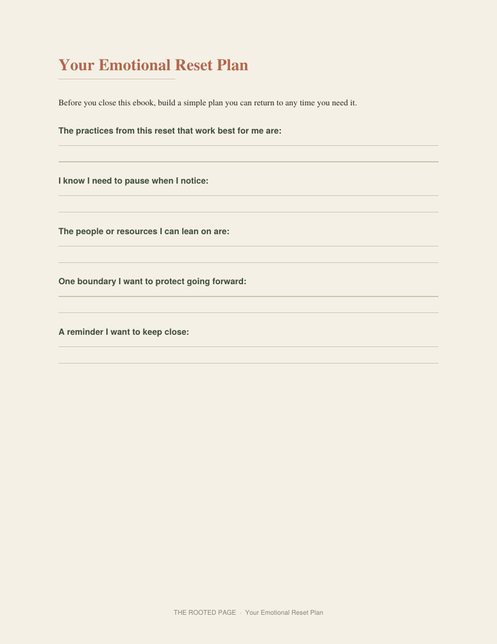 30 Days of Emotional Reset